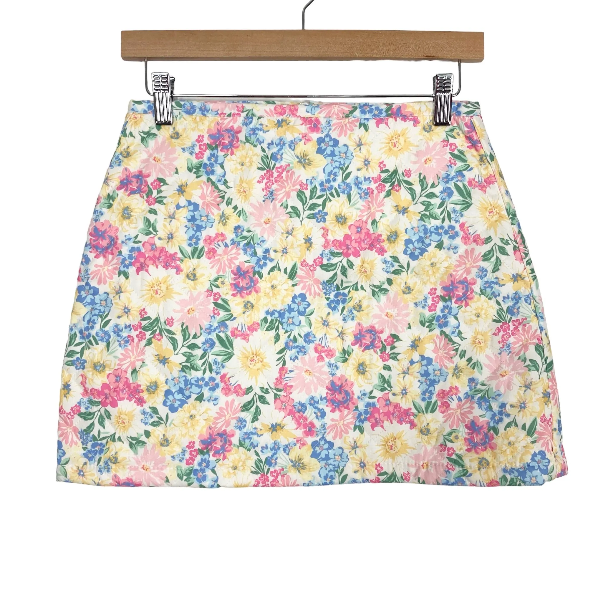 AURA Floral Quilted Skirt- Size S (we have matching jacket)