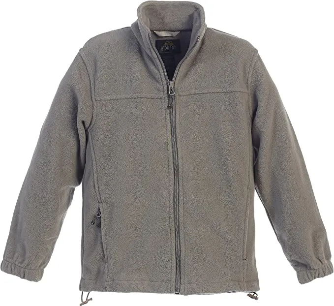 Boys Full Zip Polar Fleece Jacket- Gray
