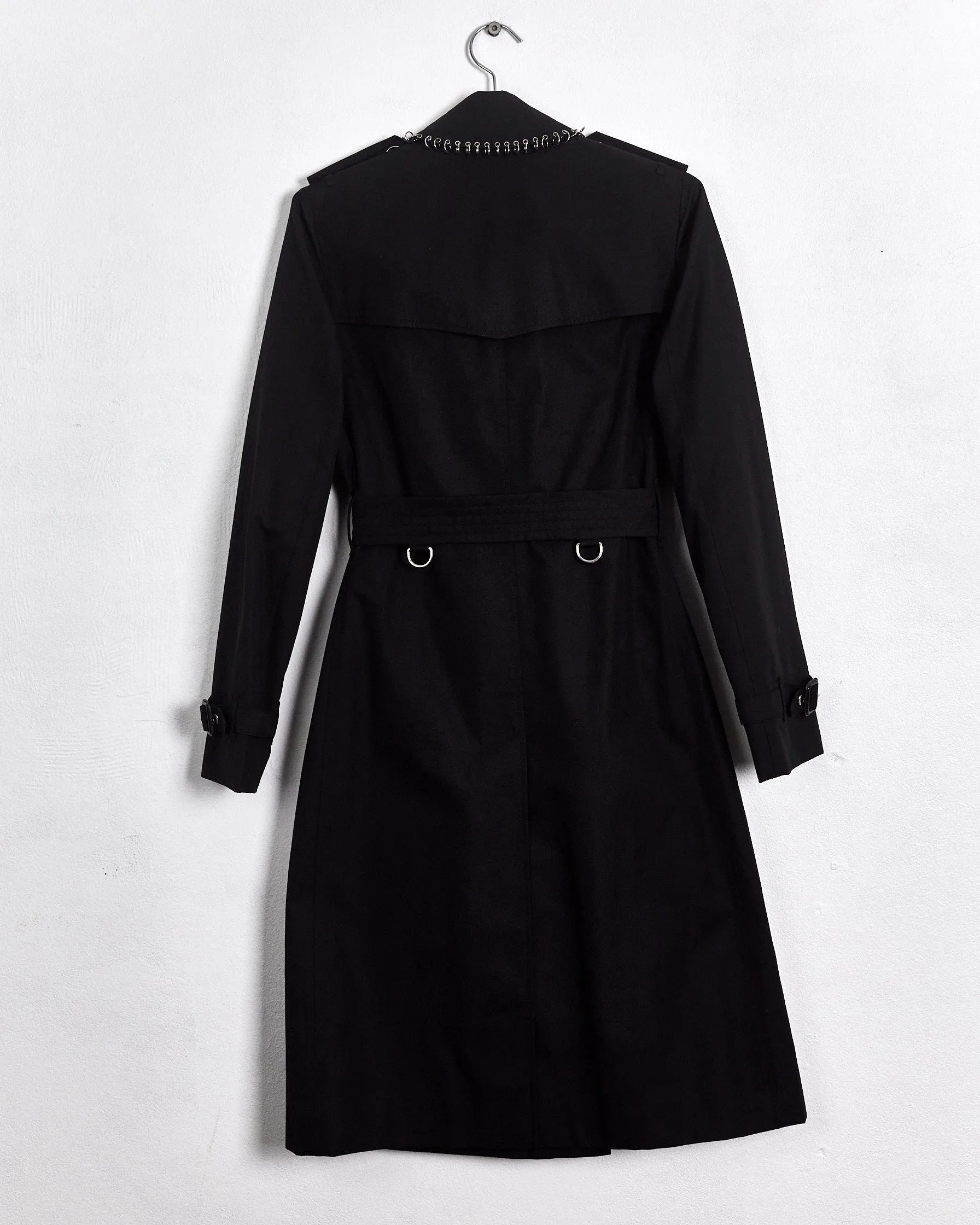 Burberry spring '19 ring-pierced trench coat, black, 6