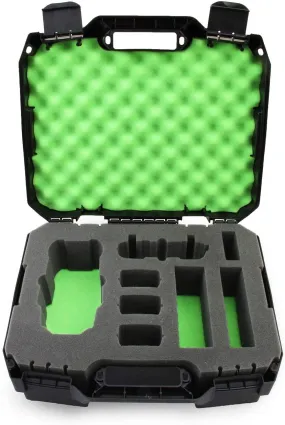 CASEMATIX Rugged Hard Case Compatible with DJI Mavic Pro 2 Drone or DJI Mavic 2 Zoom and Accessories in Green Foam, Includes Case Only