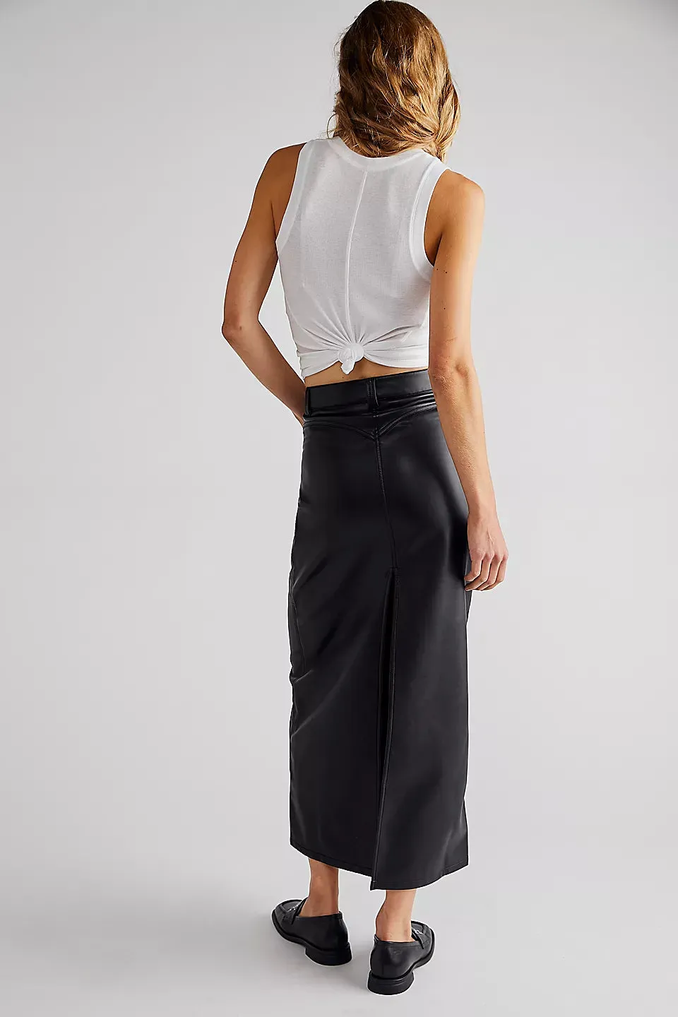 City Slicker Vegan Maxi Skirt