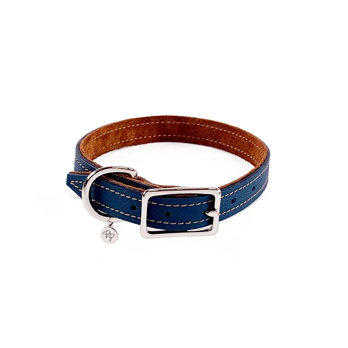Colima Classic Combo Leather Dog Collar