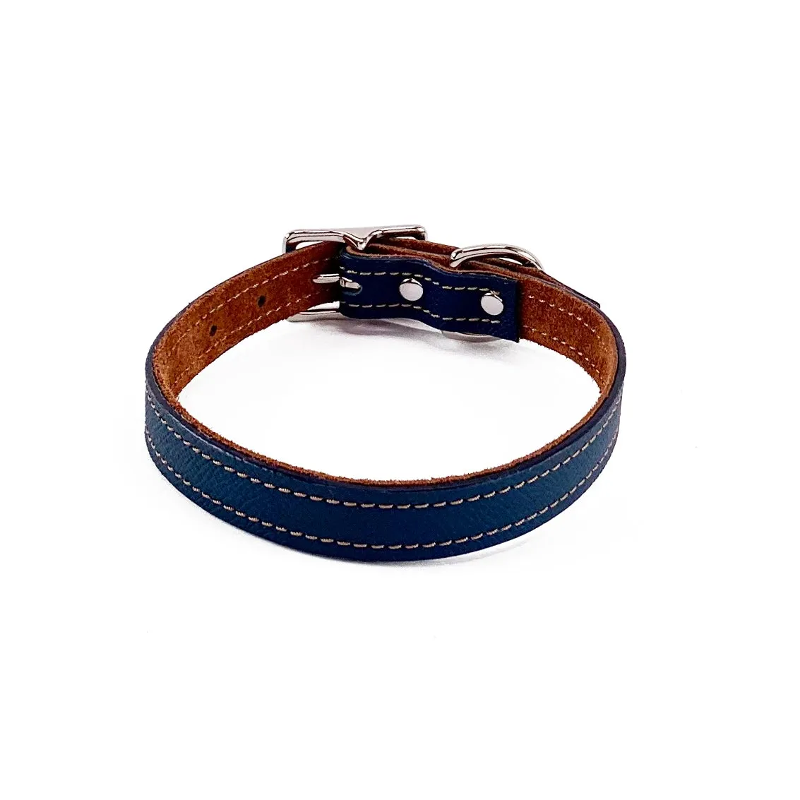 Colima Classic Combo Leather Dog Collar