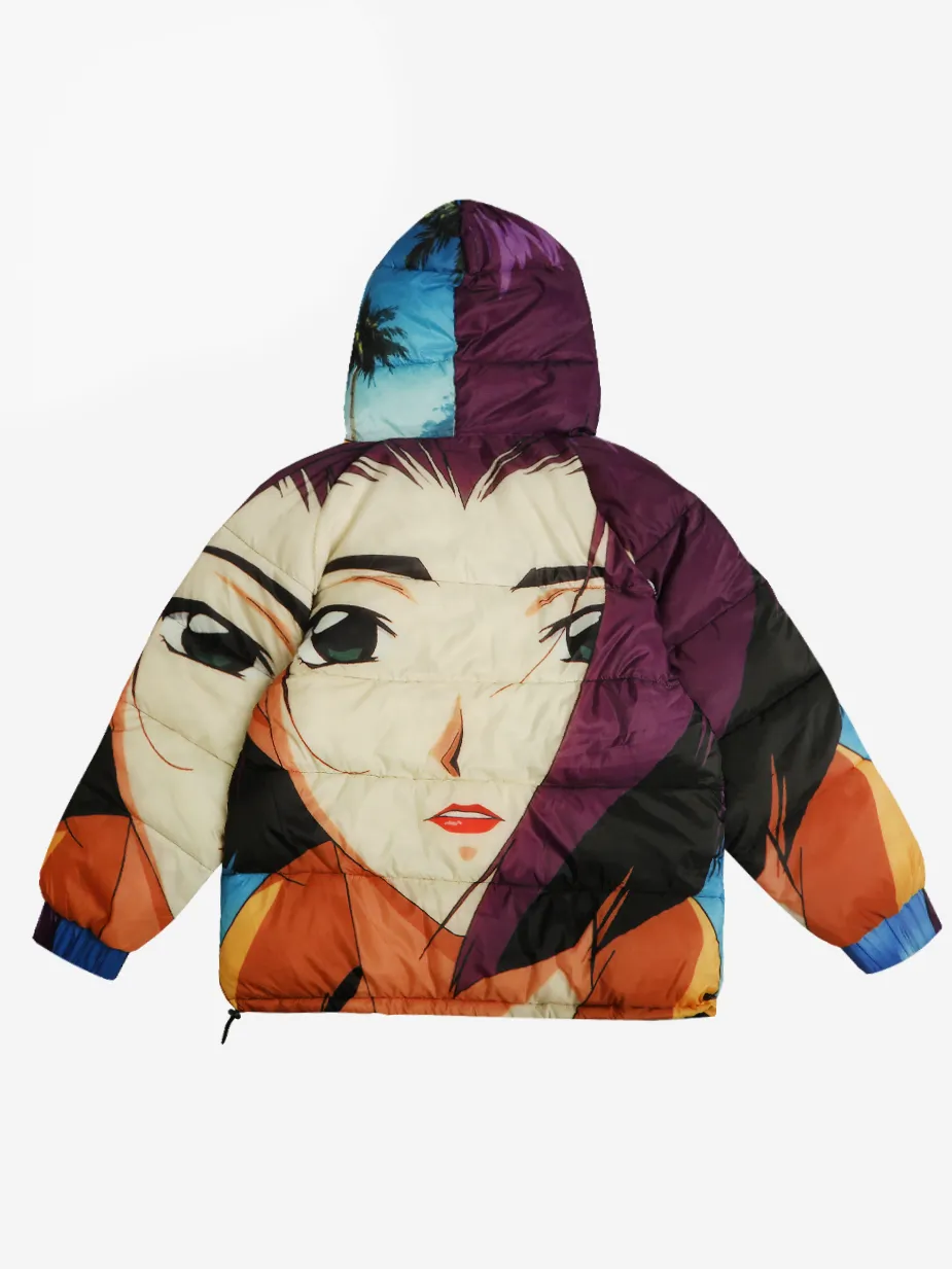 Cowboy Bebop Faye Puffer Hoodie