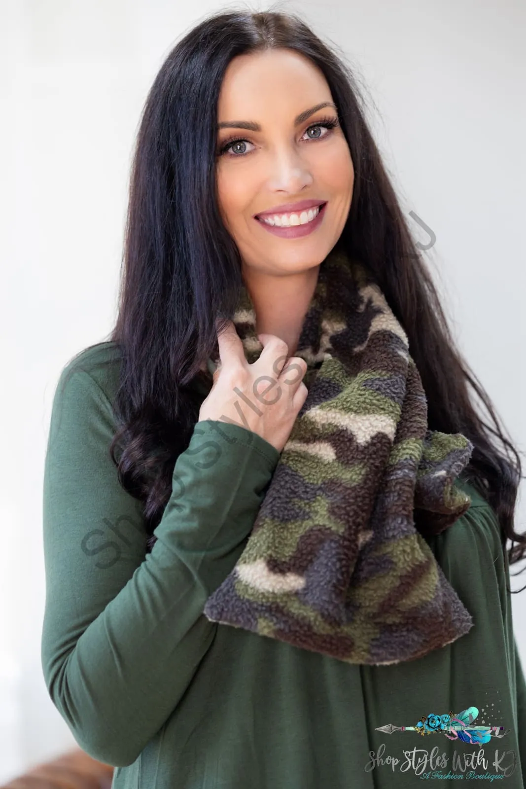 Cuddly Camo Scarf