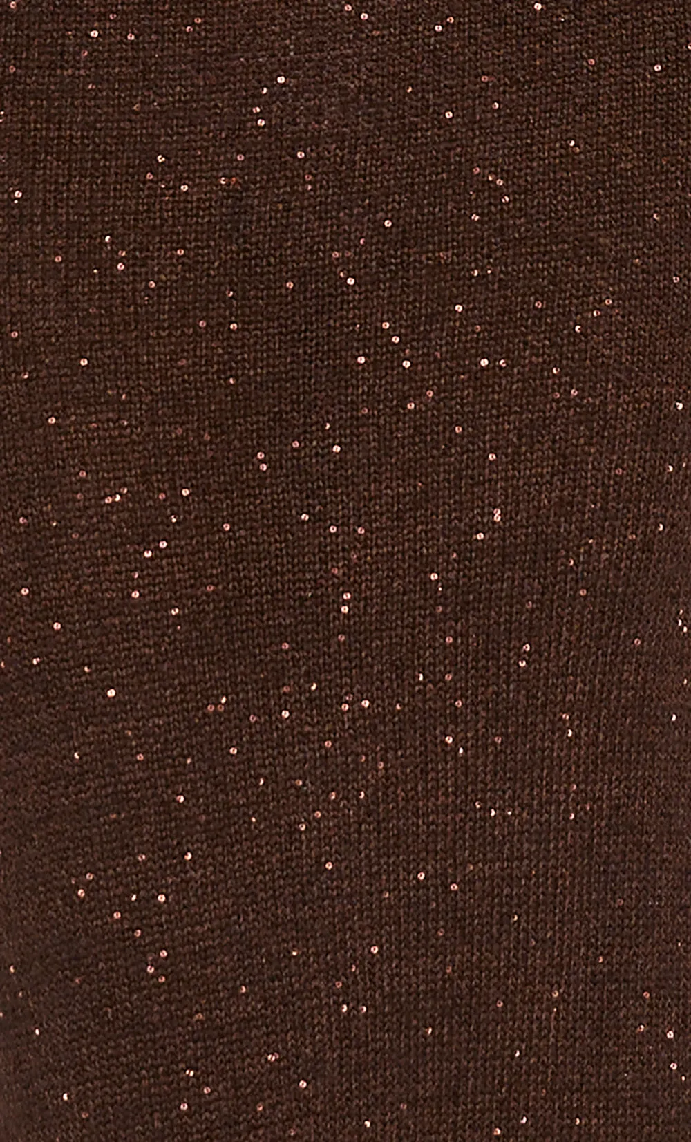 DELFINA SEQUIN TUBE SKIRT - CHOCOLATE