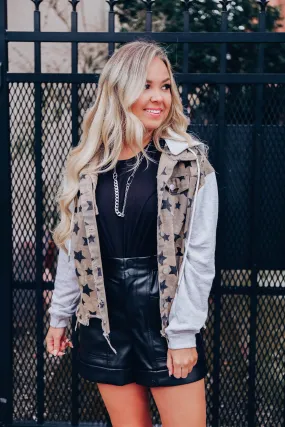 Desert Star Camo Jacket - Taupe S-3X