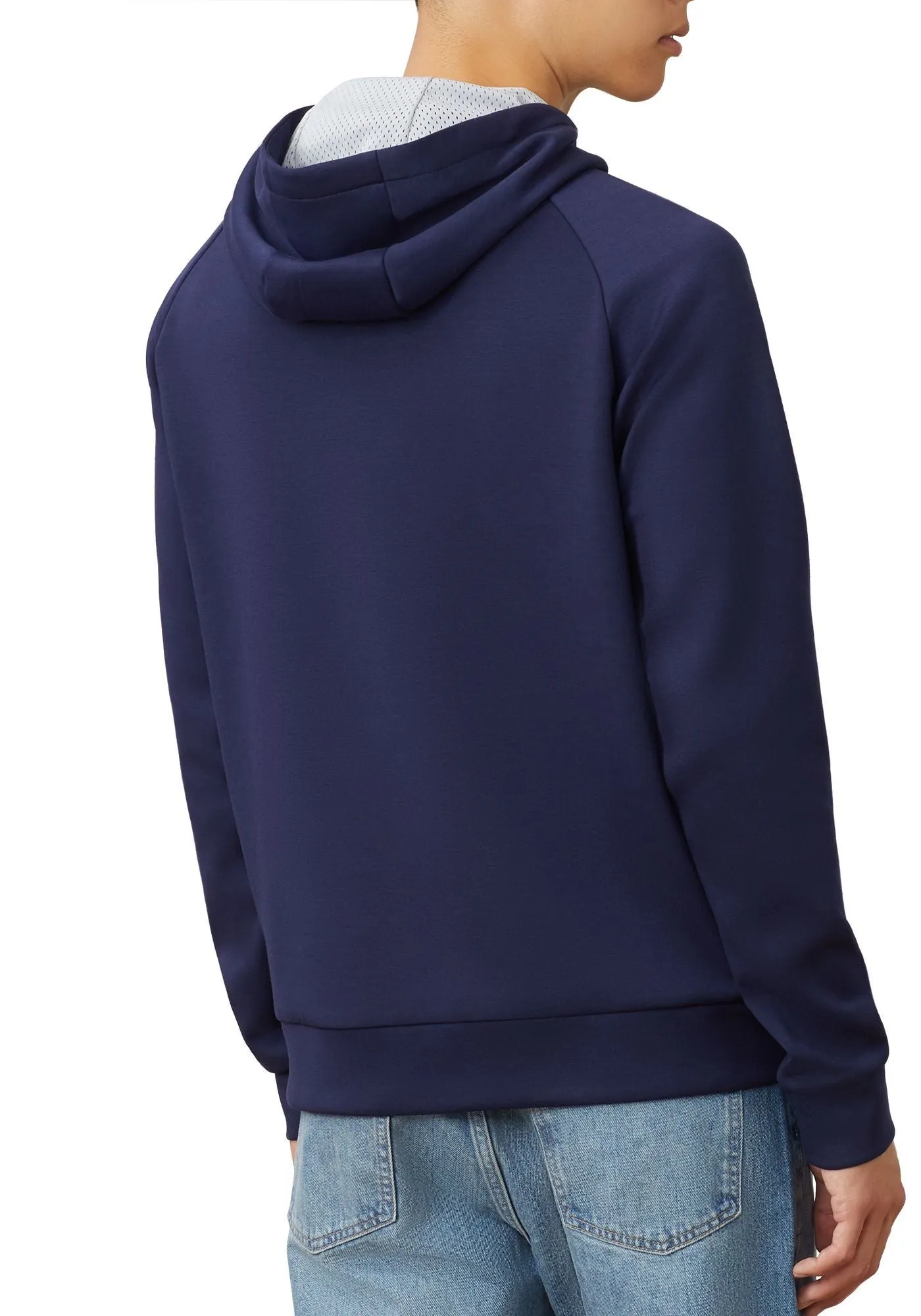 Fila Men's Ezra Tech Hoodie Peacoat-White-Chinese Red