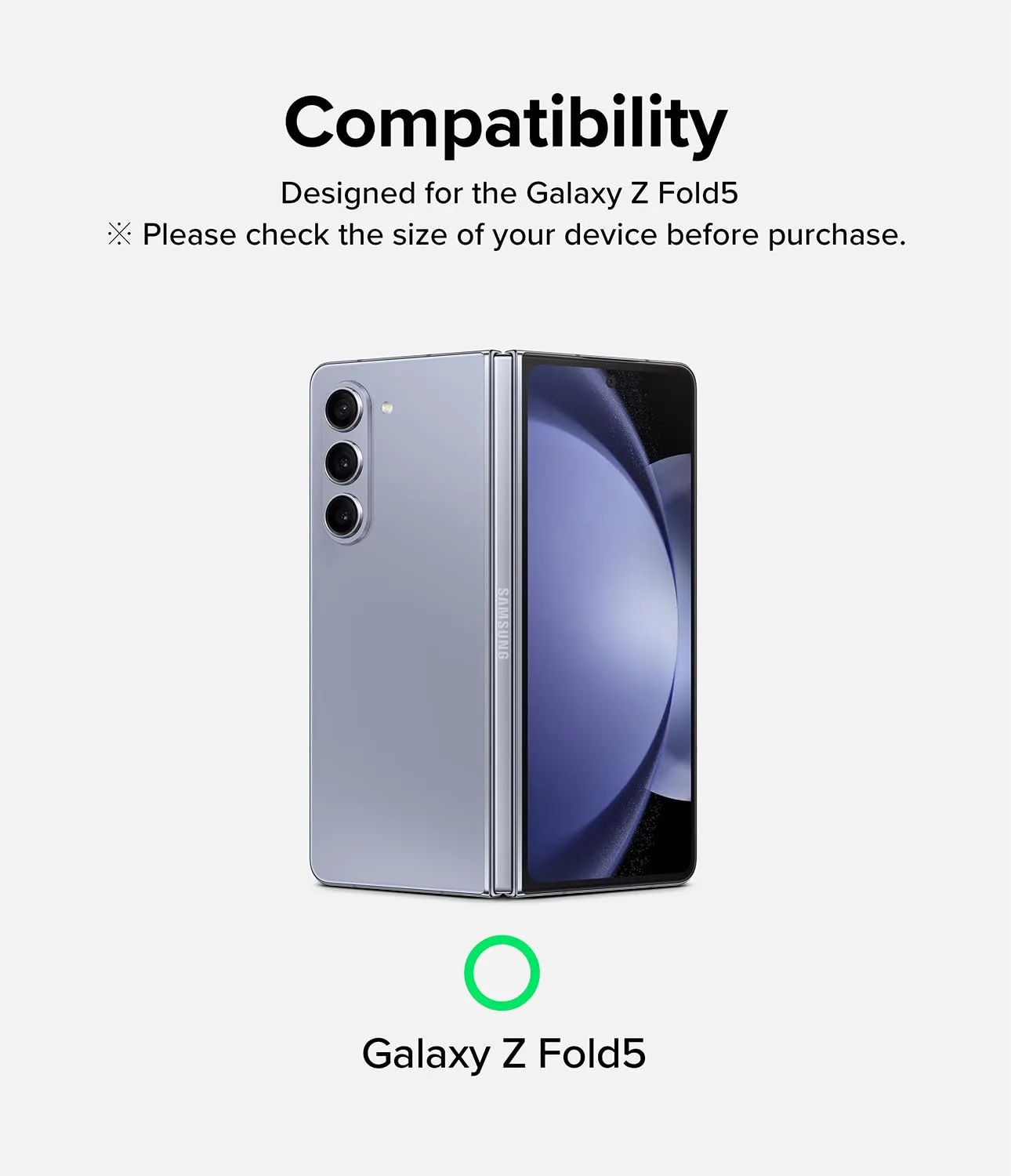 Galaxy Z Fold 5 Tempered Glass Screen Protector Guard | FULL GLASS - 1 Pack