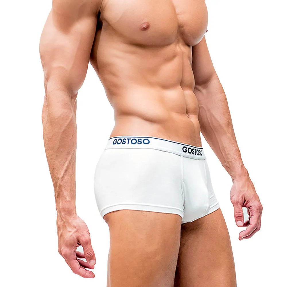 Gostoso Underwear - Solid Boxer Brief White Underwear