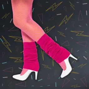 Hot Pink Leg Warmers – 80s Fancy Dress Accessory (One Size Fits All)