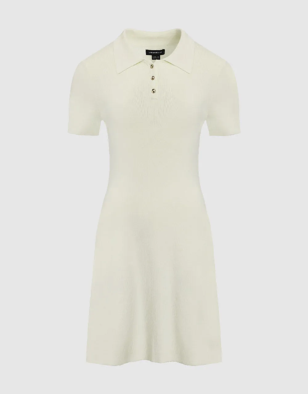 Knitted Skinny Polo Dress