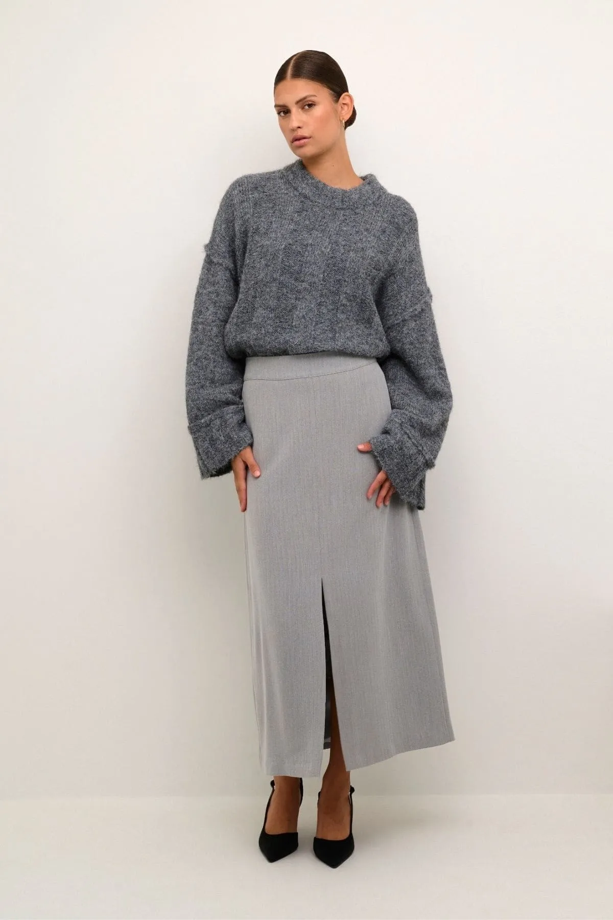 LAVINA SKIRT OPAL GRAY MELANGE