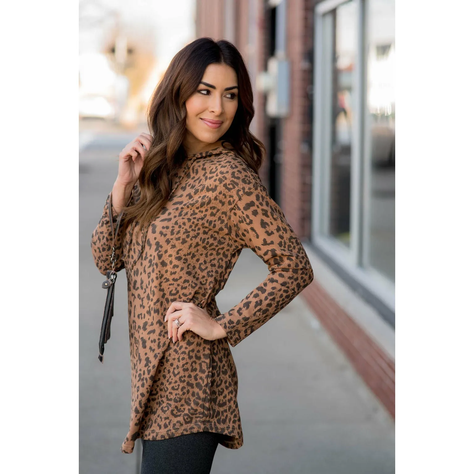 Leopard Tunic Hoodie