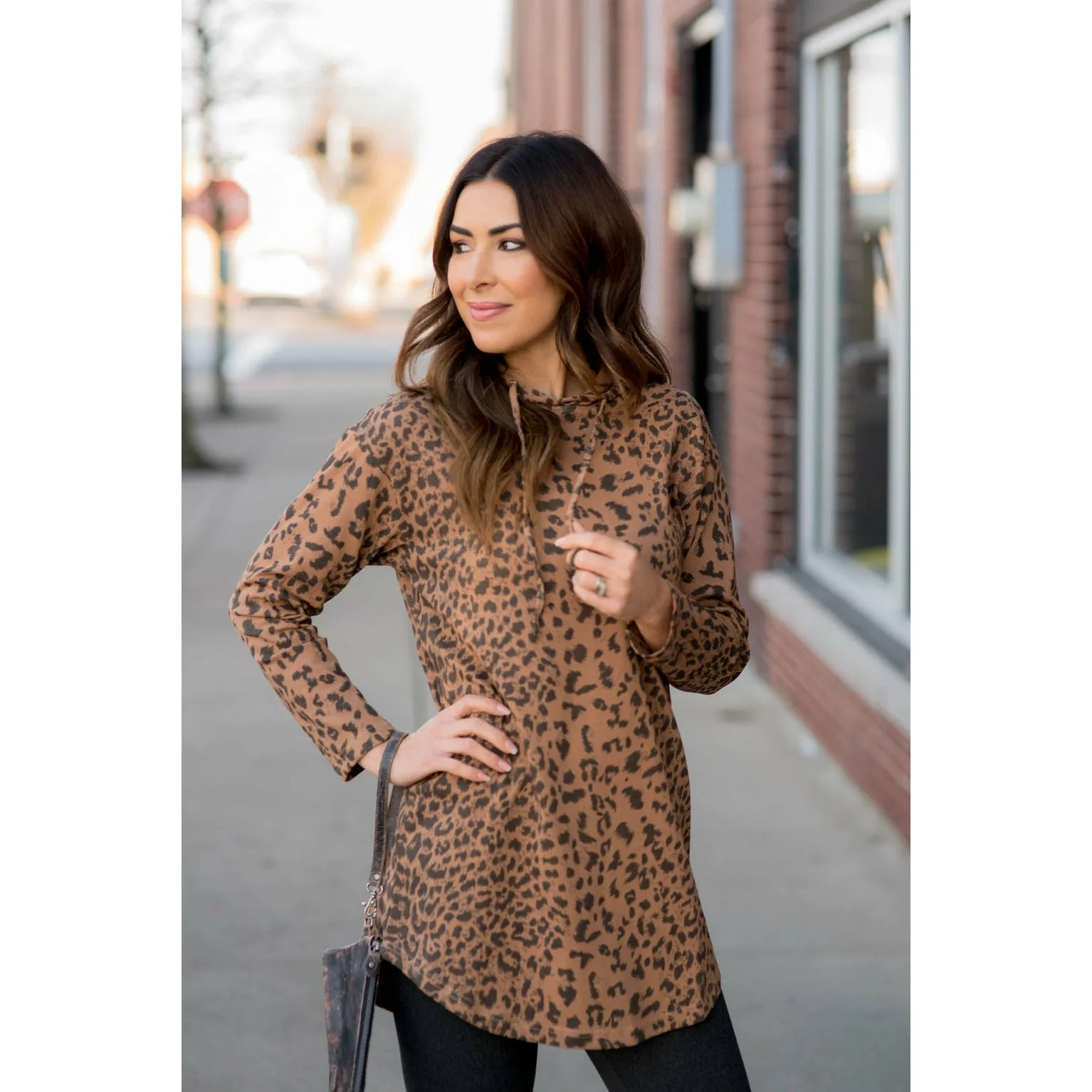 Leopard Tunic Hoodie