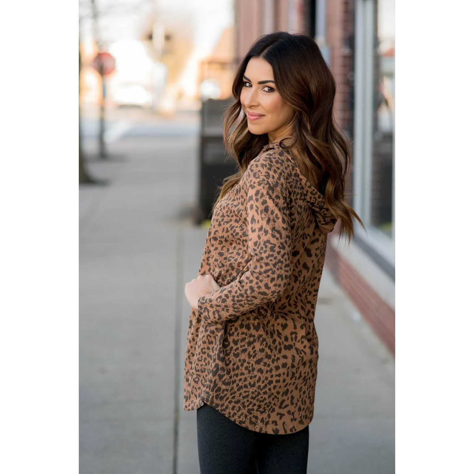 Leopard Tunic Hoodie