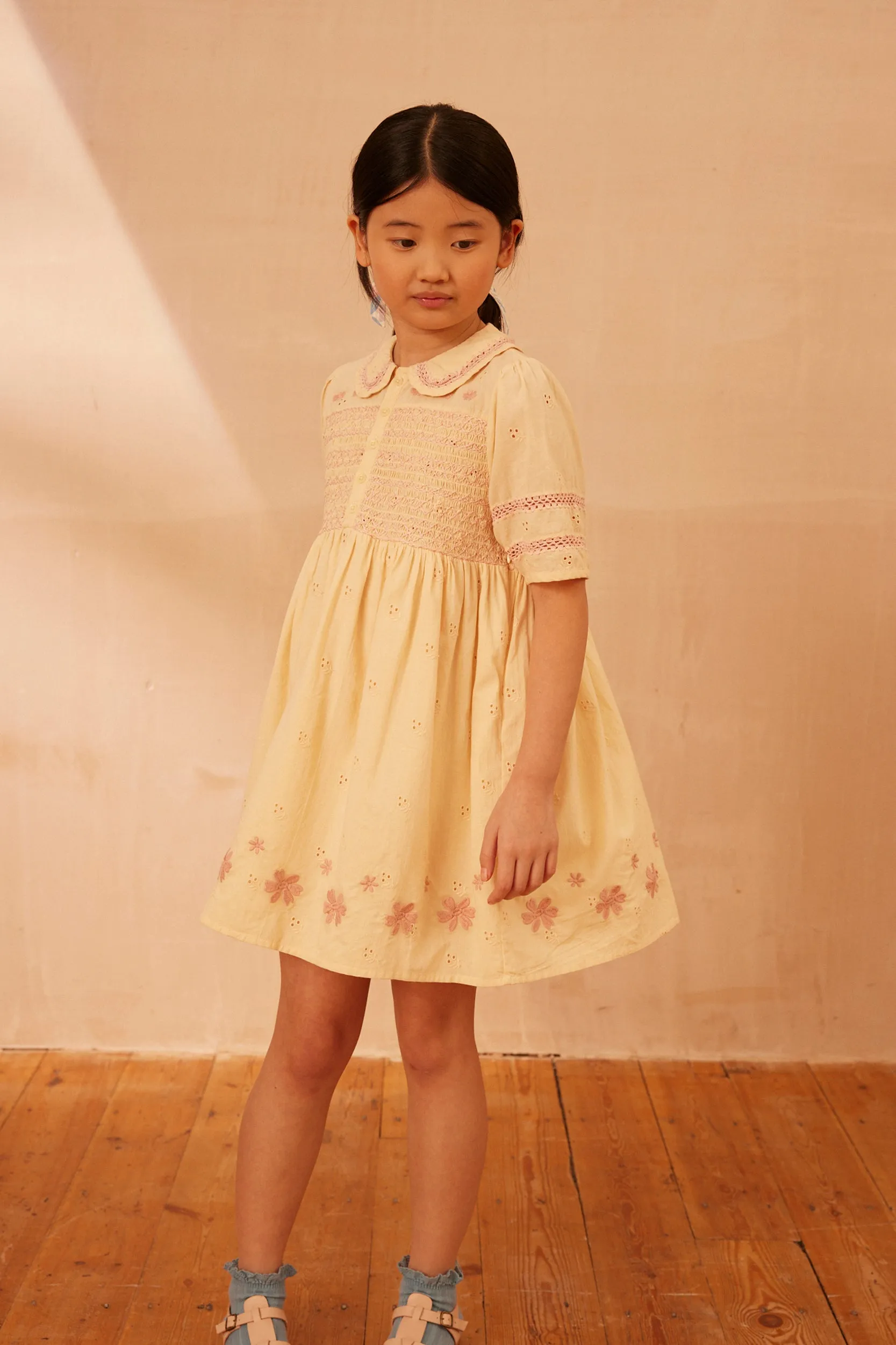 Lucie Dress, Milk Broderie