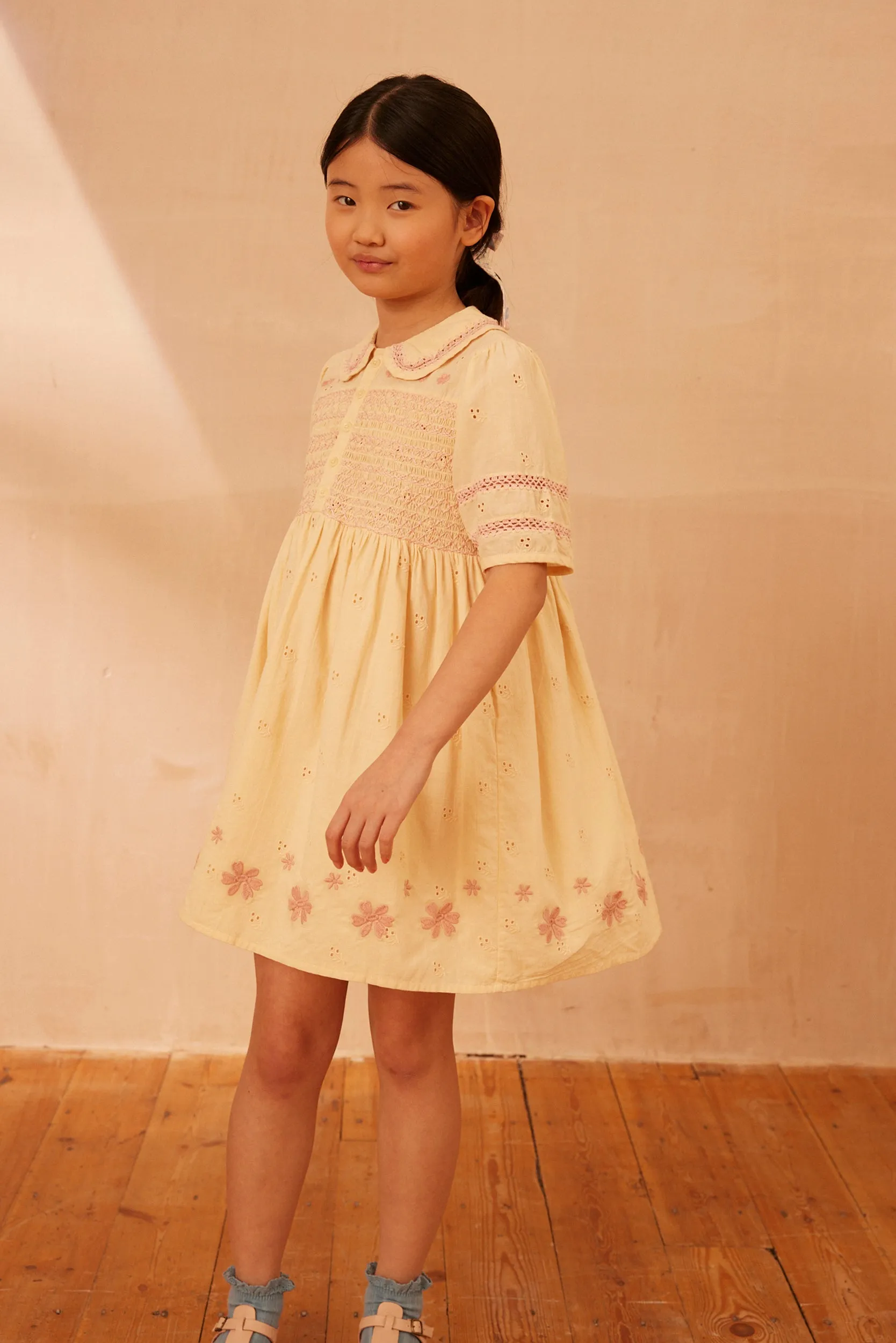 Lucie Dress, Milk Broderie
