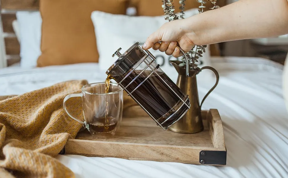 MADRID Chrome French Press Coffee Maker, 51 fl. oz / 1500mL