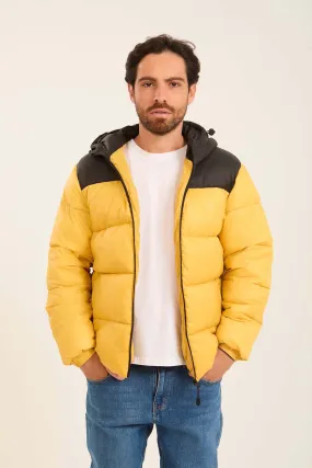 Men  Jacket Fashion Puffer  Yellow