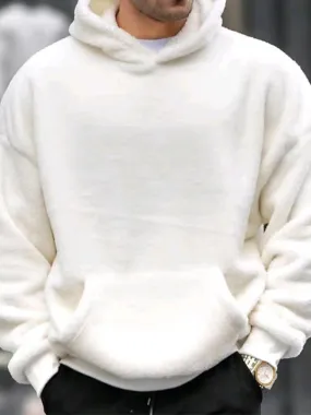 Men's Simple Oversized Long Sleeve Hoodie