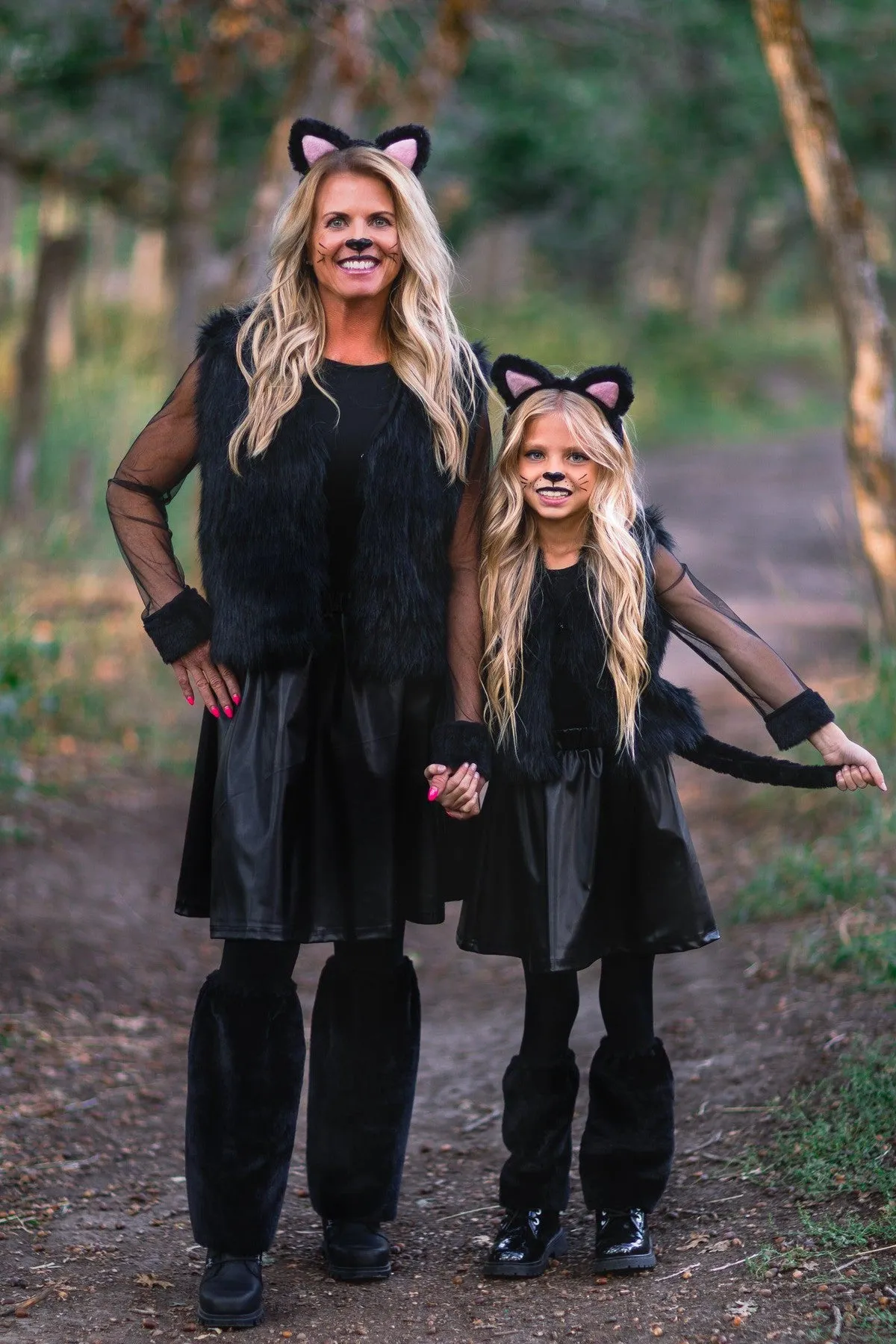 Mom & Me - Fuzzy Black Leg Warmers