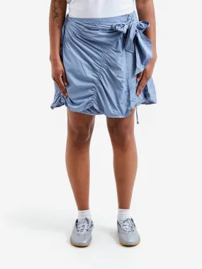 NACHE Puckering Tie Skirt - Blue Gray