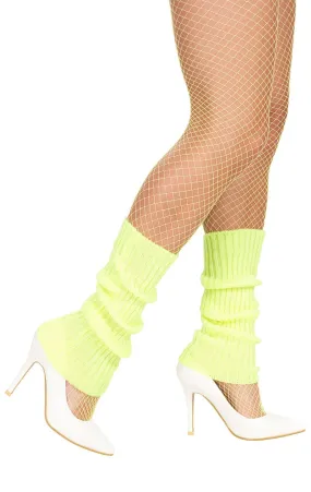 Neon Yellow Leg Warmers