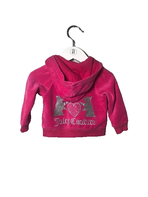 PINK JUICY COUTURE VELOUR JACKET (SZ 12-18M)
