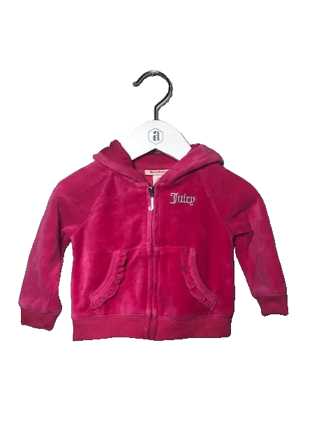 PINK JUICY COUTURE VELOUR JACKET (SZ 12-18M)
