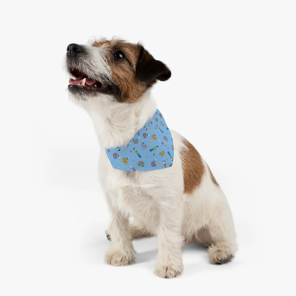 Pod Therapy BLUE Pet Bandana Collar