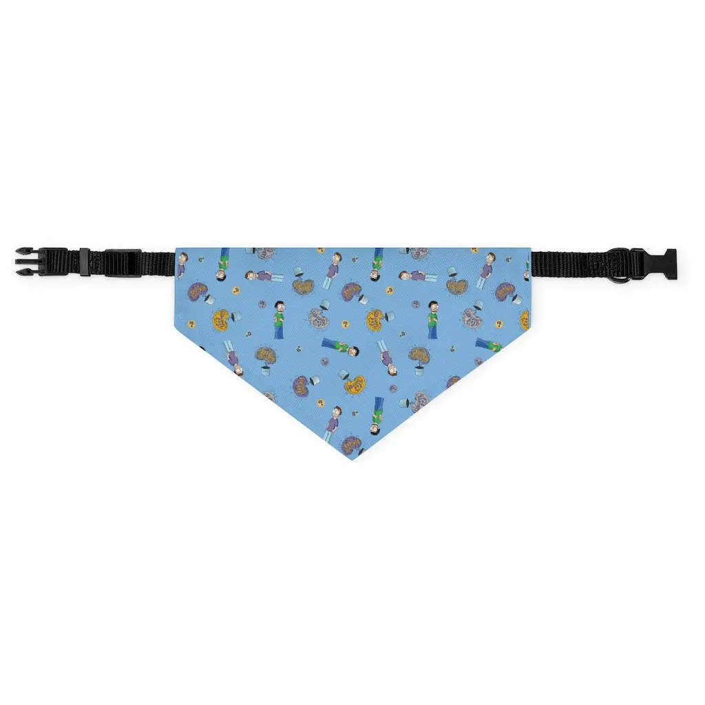 Pod Therapy BLUE Pet Bandana Collar