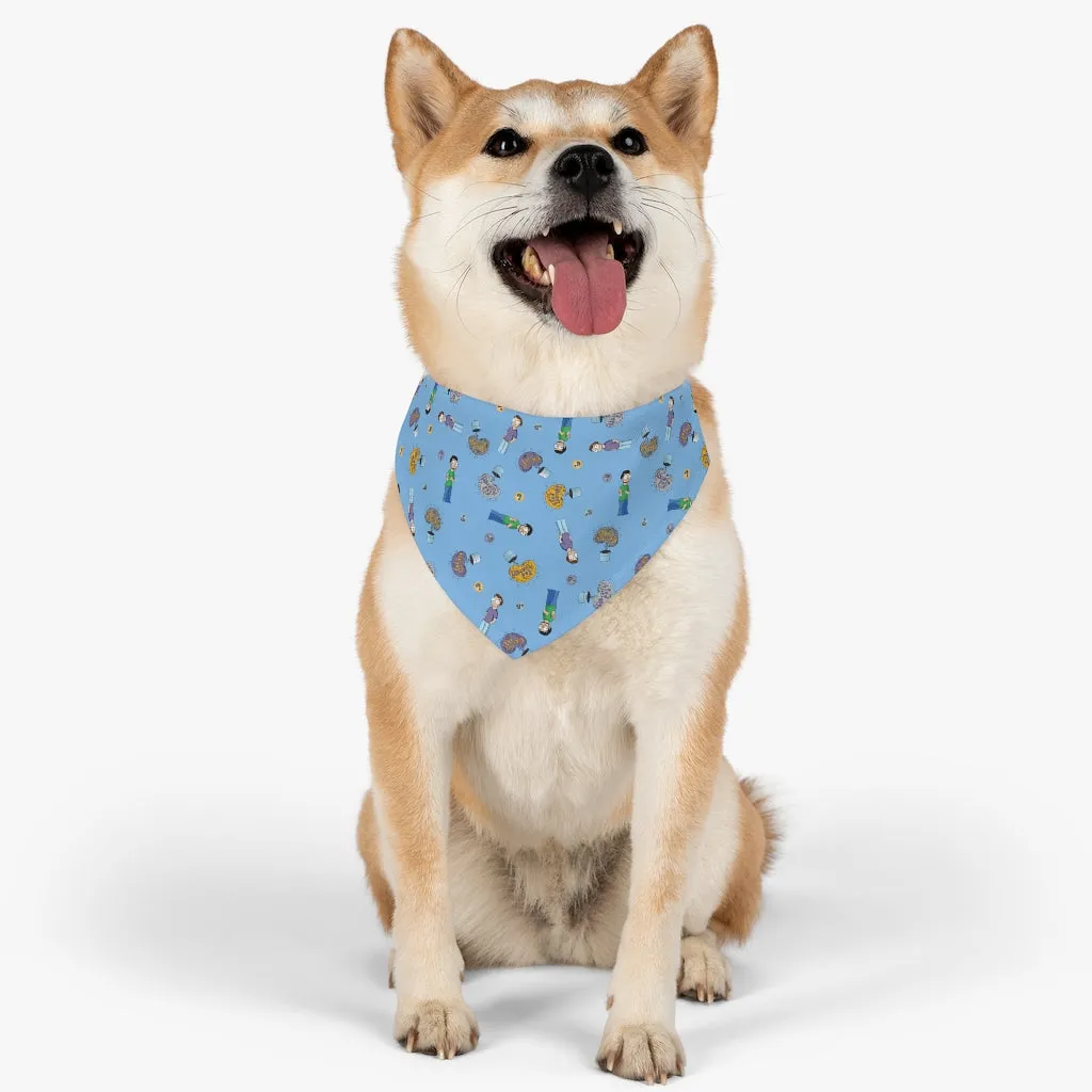 Pod Therapy BLUE Pet Bandana Collar