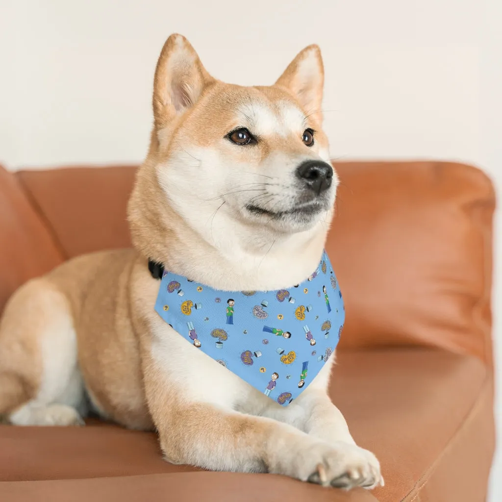 Pod Therapy BLUE Pet Bandana Collar