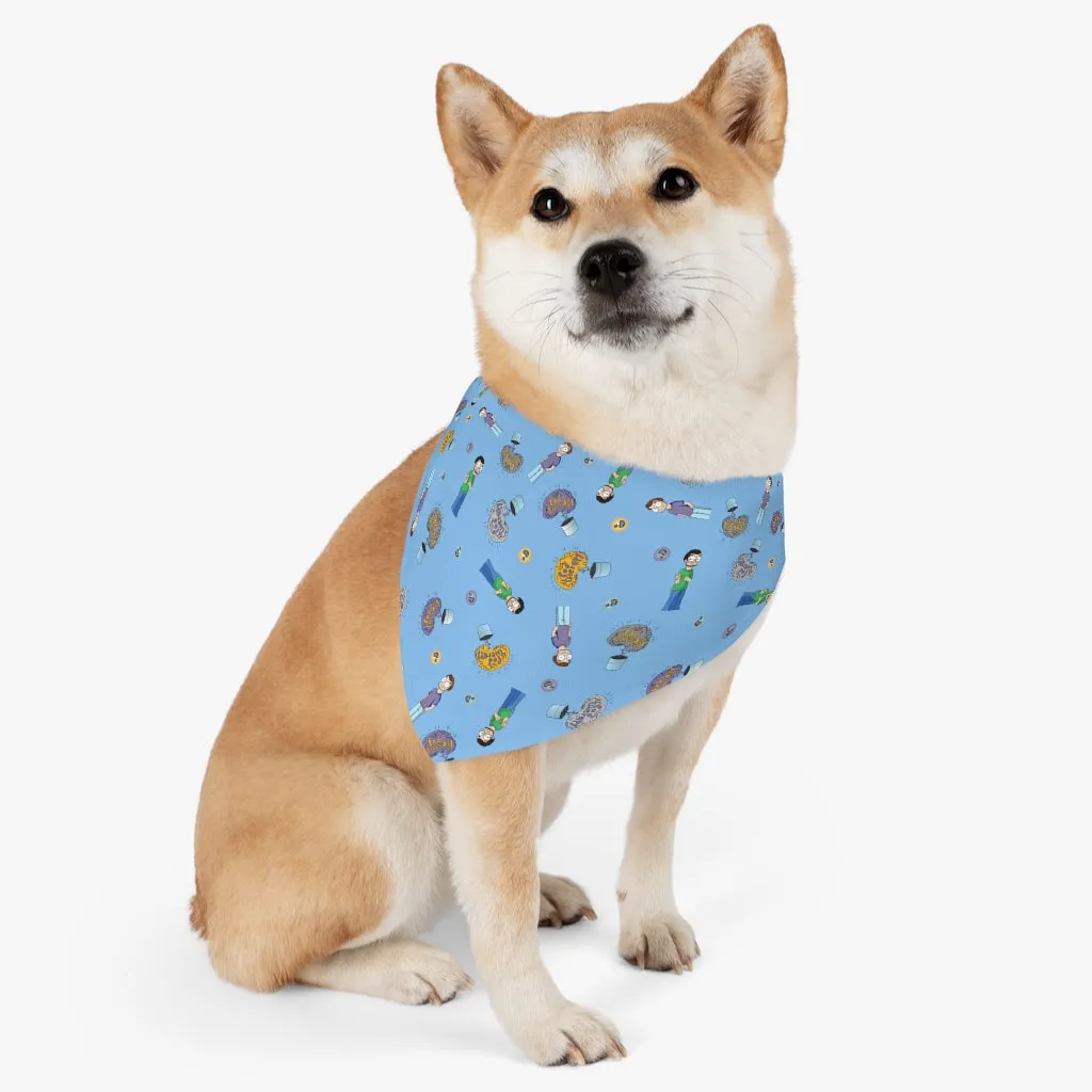 Pod Therapy BLUE Pet Bandana Collar
