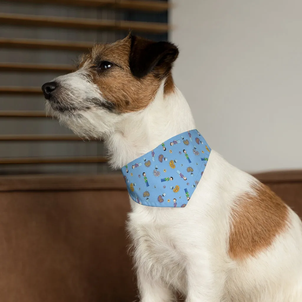 Pod Therapy BLUE Pet Bandana Collar