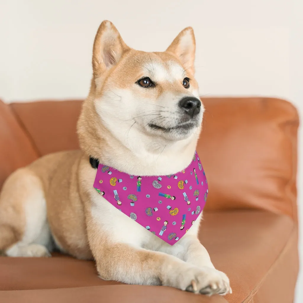 Pod Therapy PINK Pet Bandana Collar
