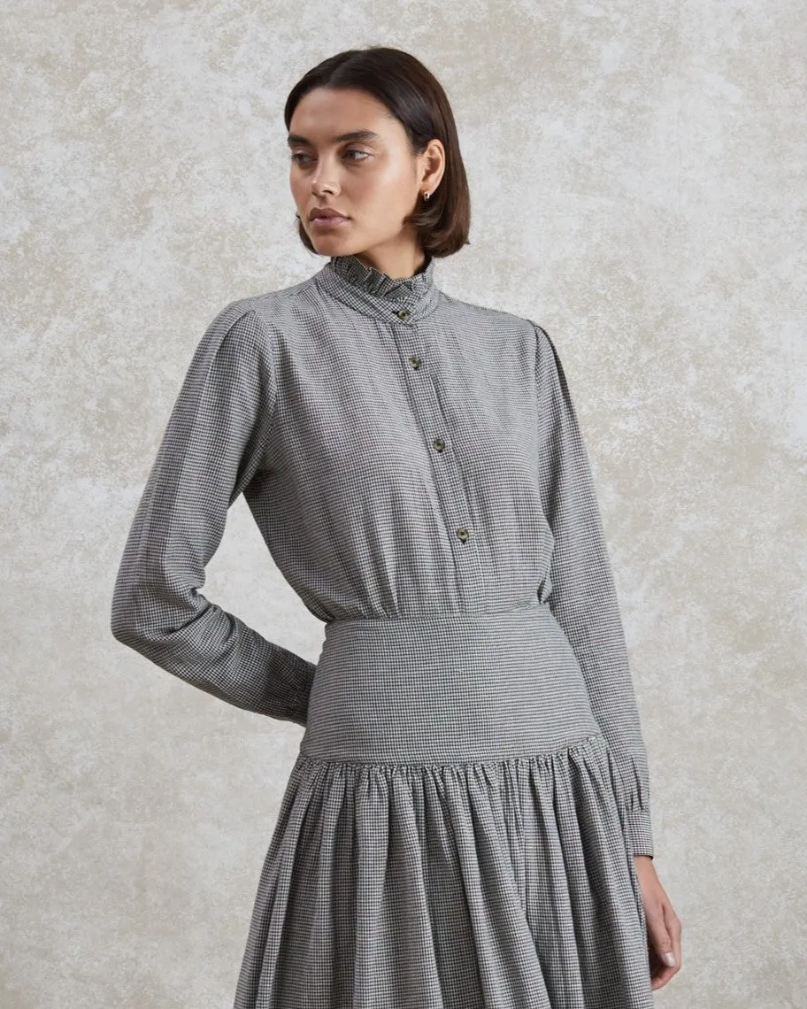 Poppy - Woven Check Blouse
