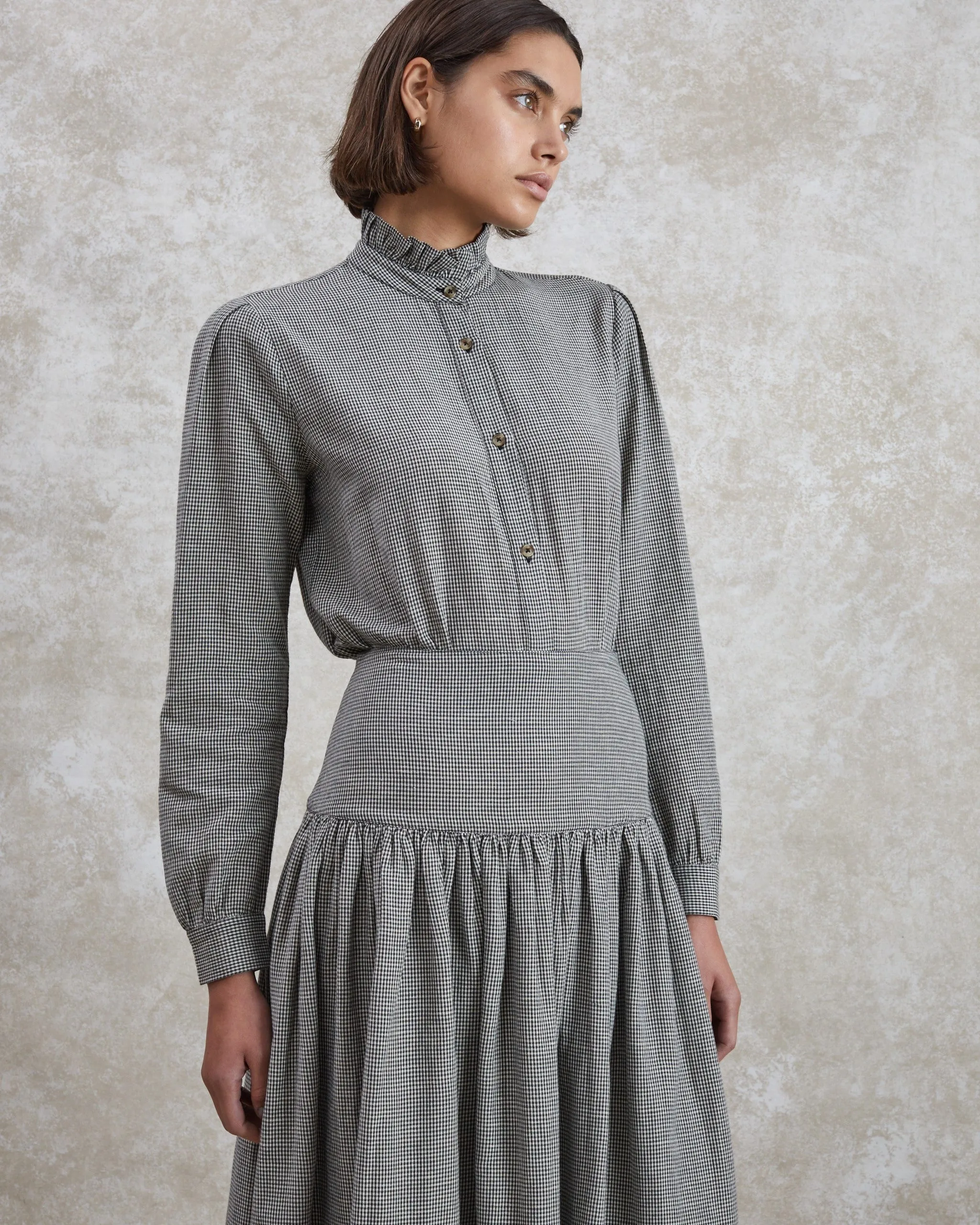 Poppy - Woven Check Blouse