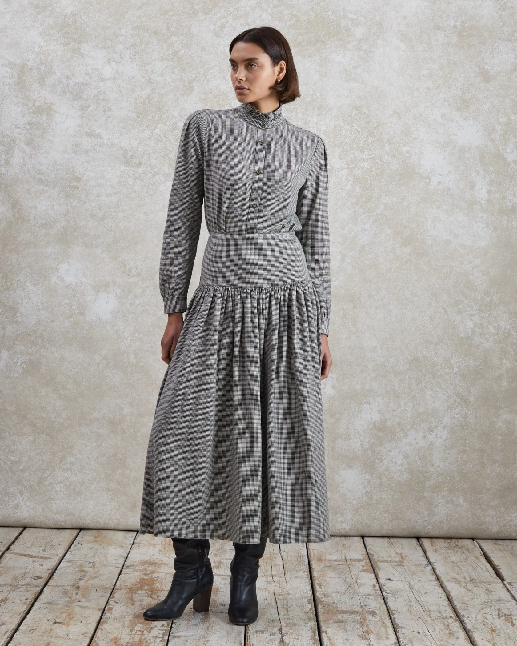 Poppy - Woven Check Blouse