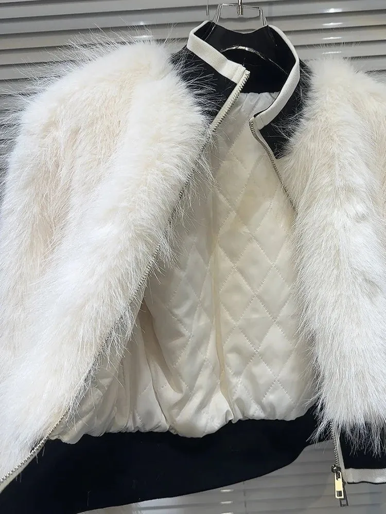 Pre Order:  Fuzzy Faux Fur Zip-Up Jacket