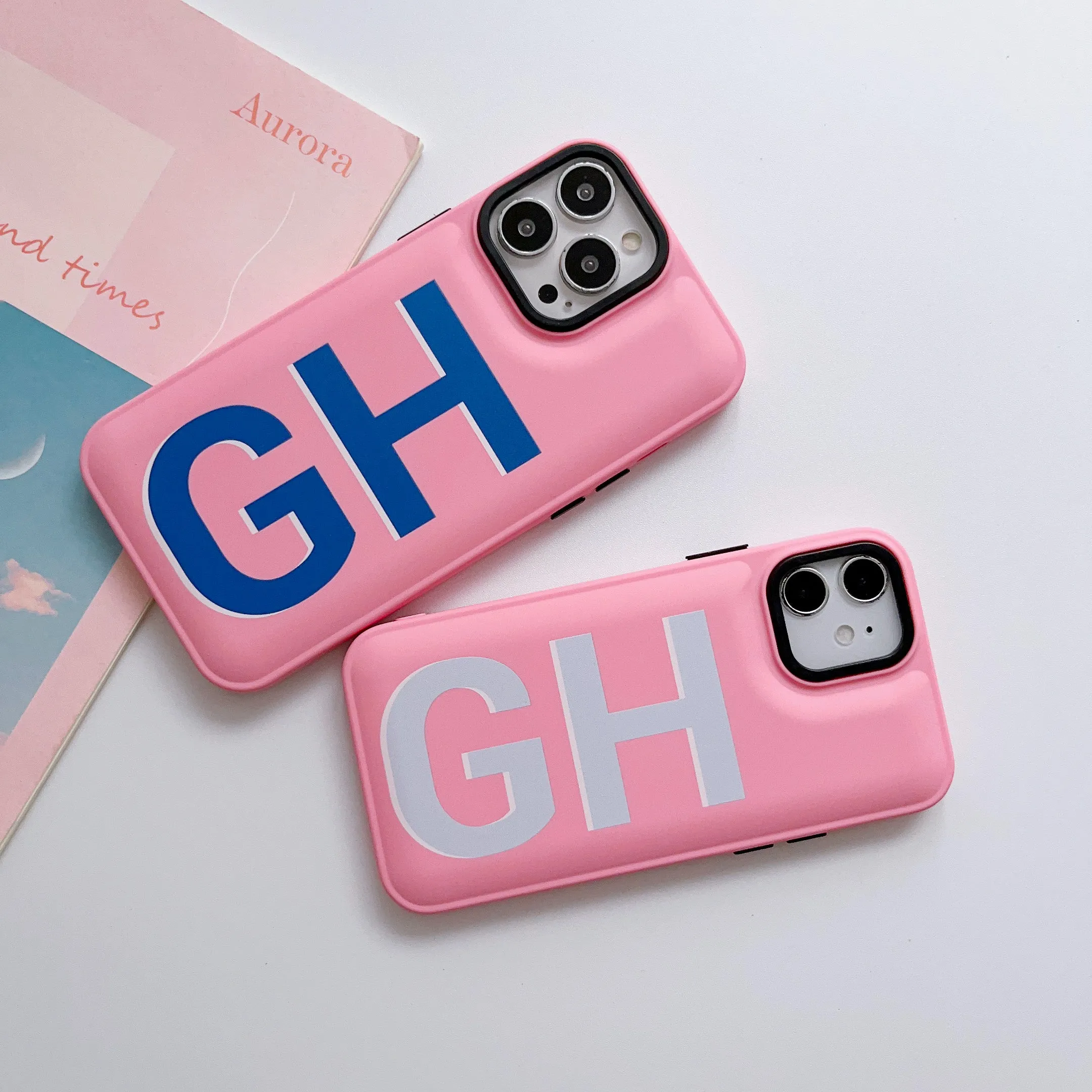 Puffer Silicon iPhone Customised Case  ( Pink )