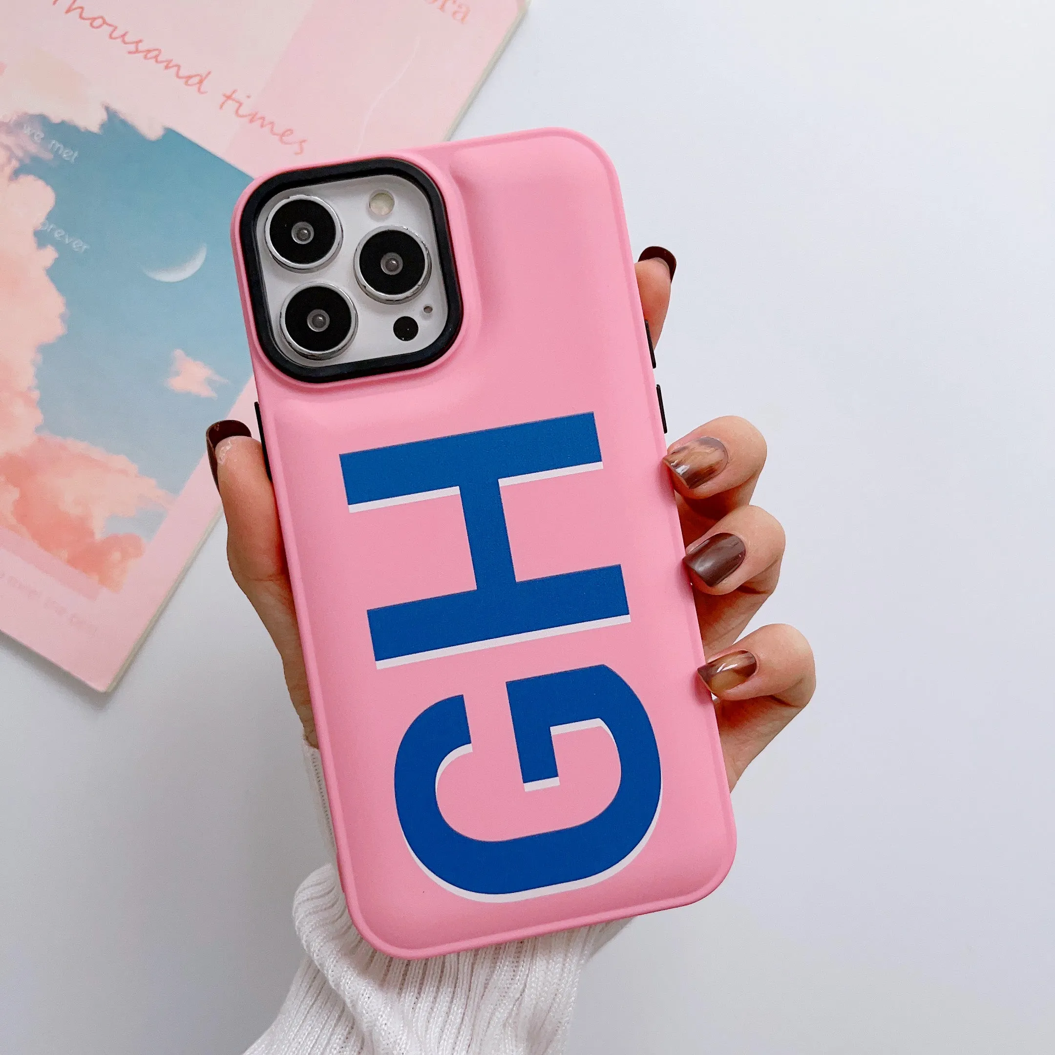 Puffer Silicon iPhone Customised Case  ( Pink )