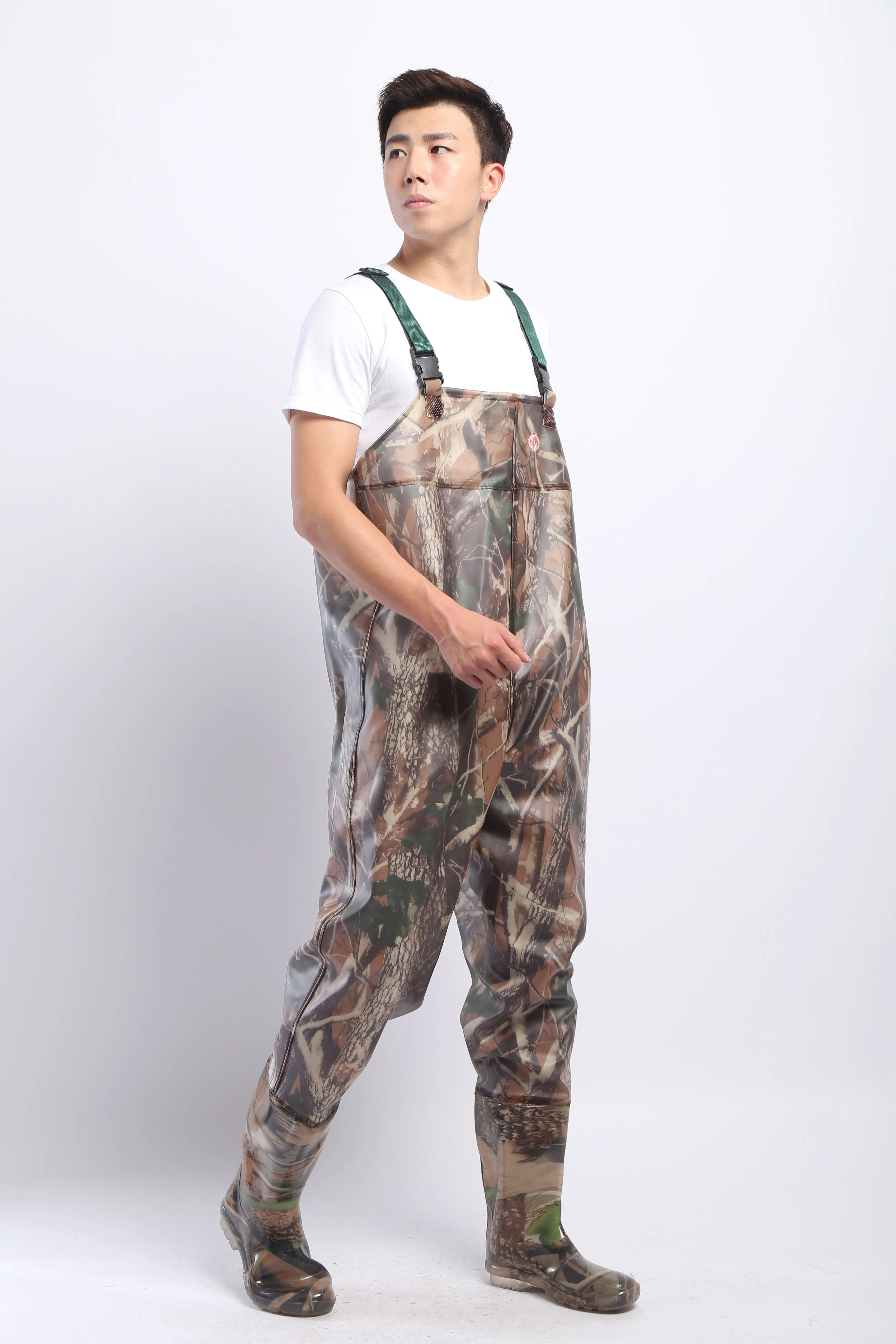 PVC Fishing & Hunting Lightweight Chest Waders-Size:43