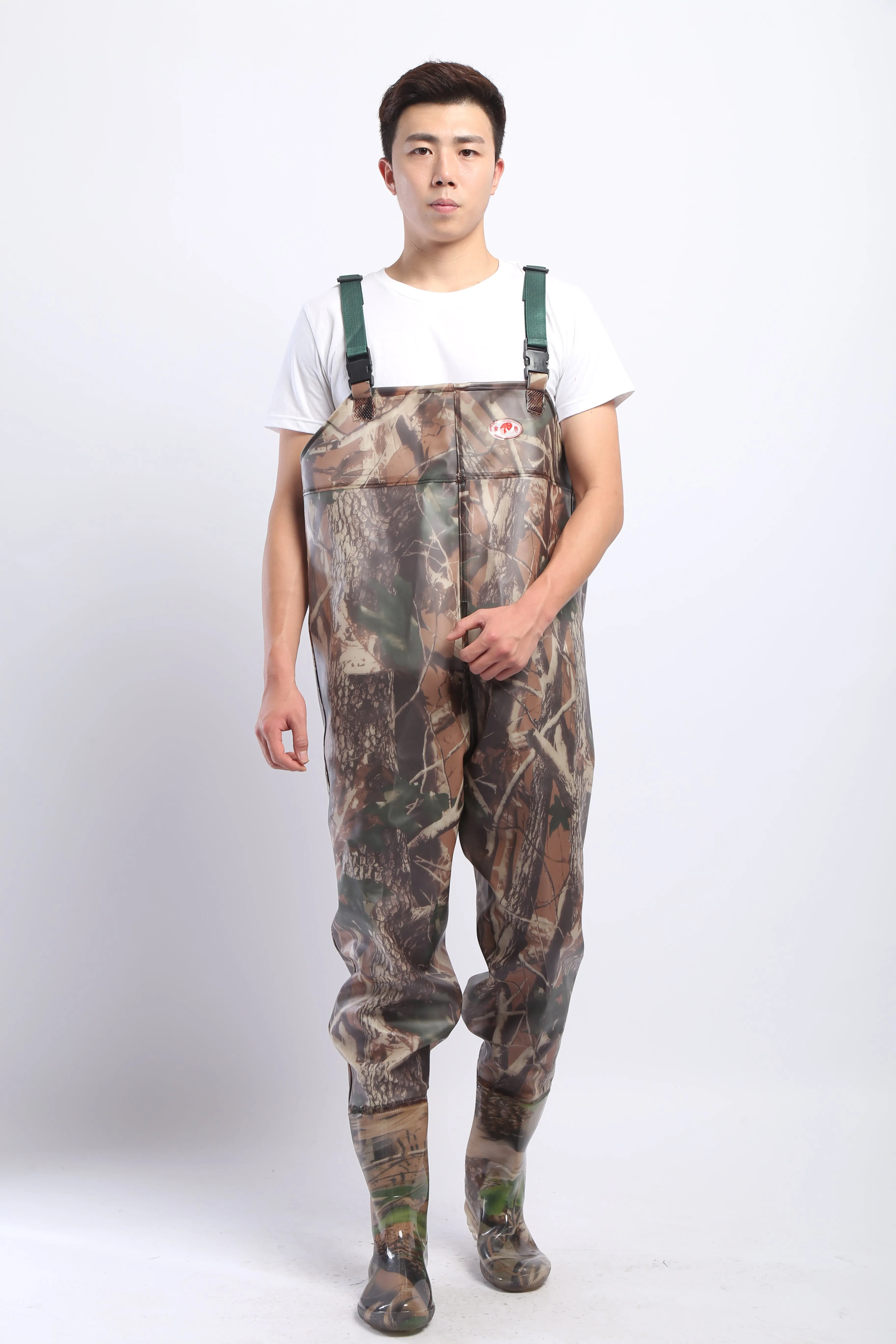 PVC Fishing & Hunting Lightweight Chest Waders-Size:43