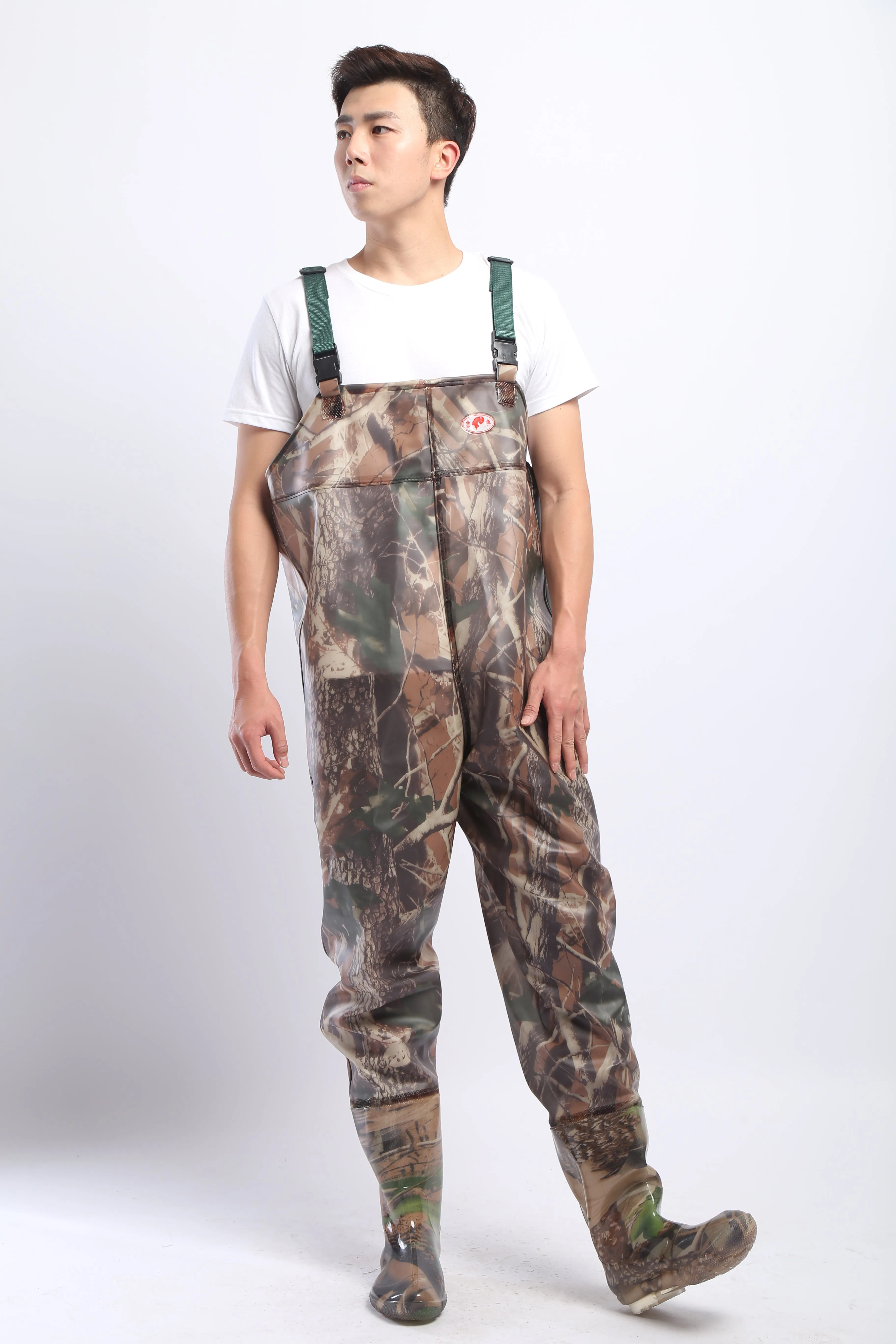 PVC Fishing & Hunting Lightweight Chest Waders-Size:43