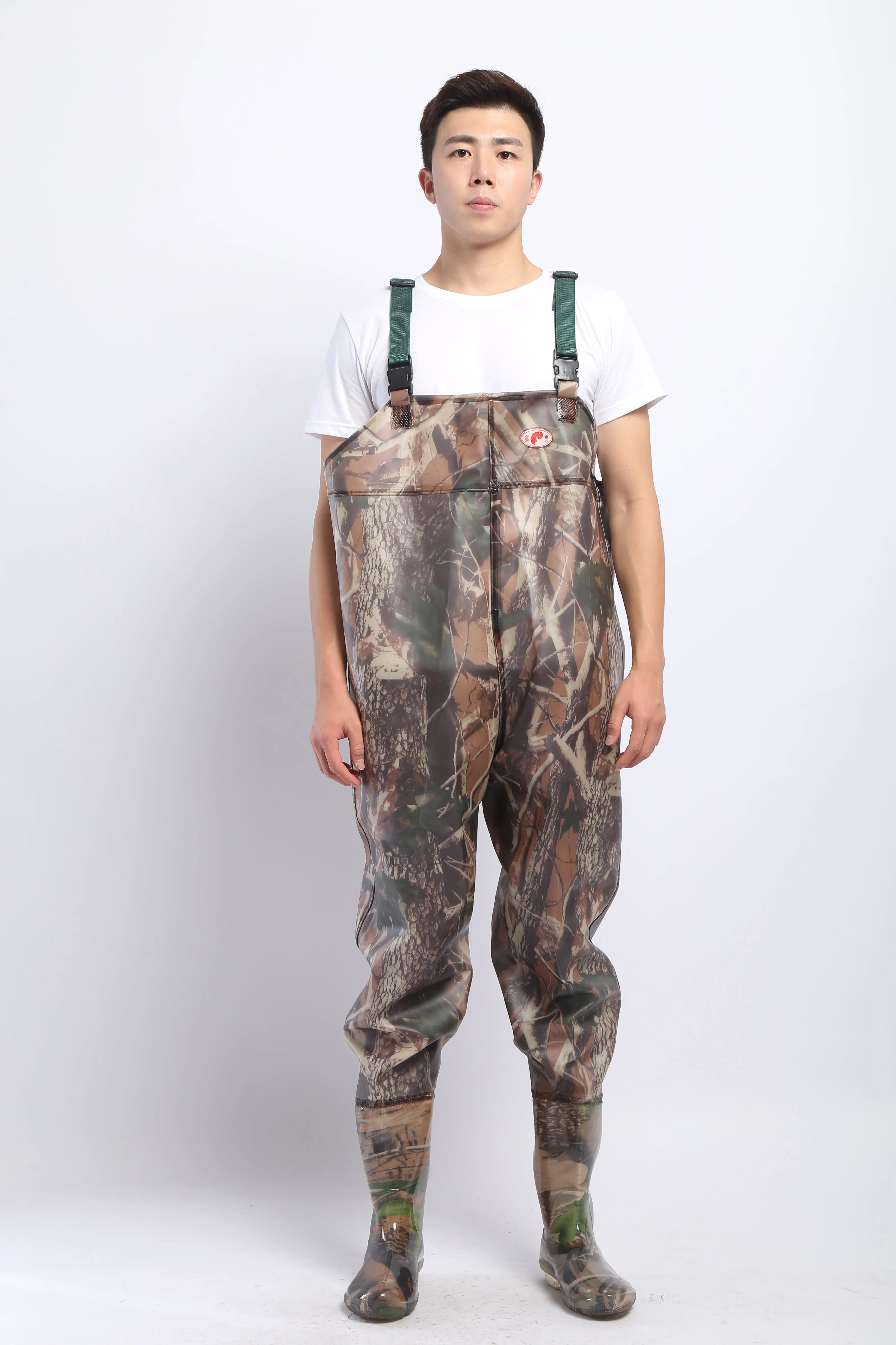 PVC Fishing & Hunting Lightweight Chest Waders-Size:43