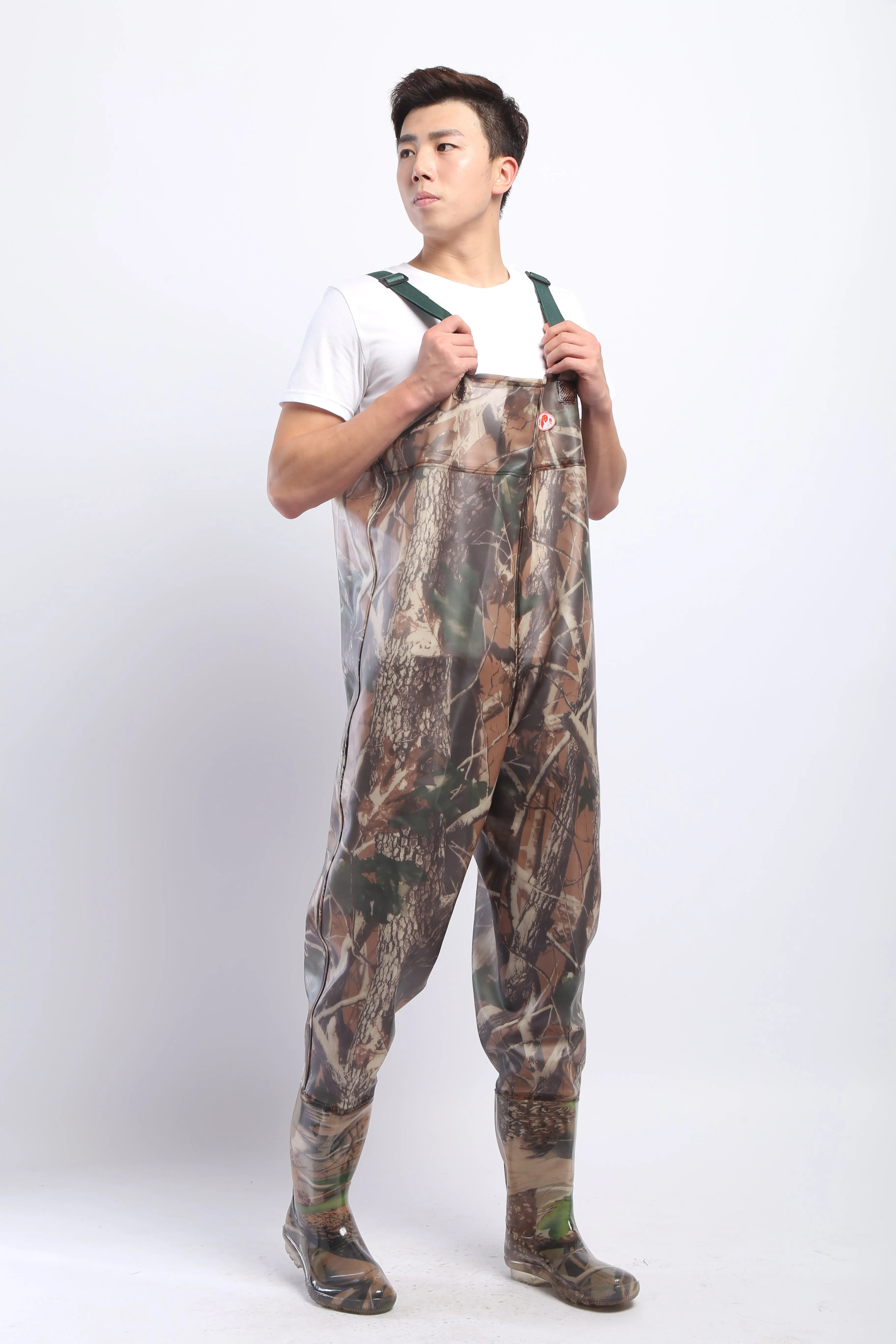 PVC Fishing & Hunting Lightweight Chest Waders-Size:43