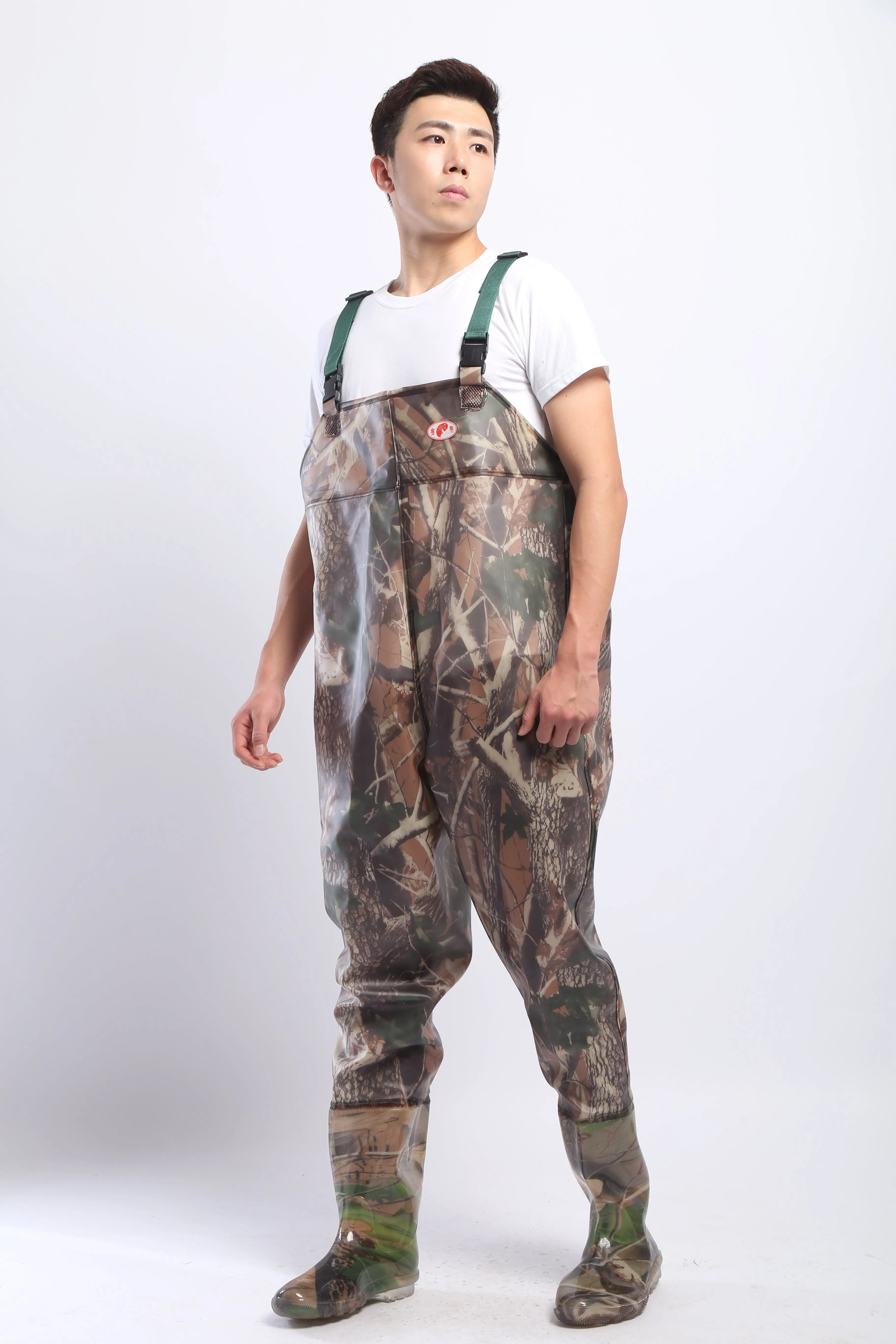 PVC Fishing & Hunting Lightweight Chest Waders-Size:43