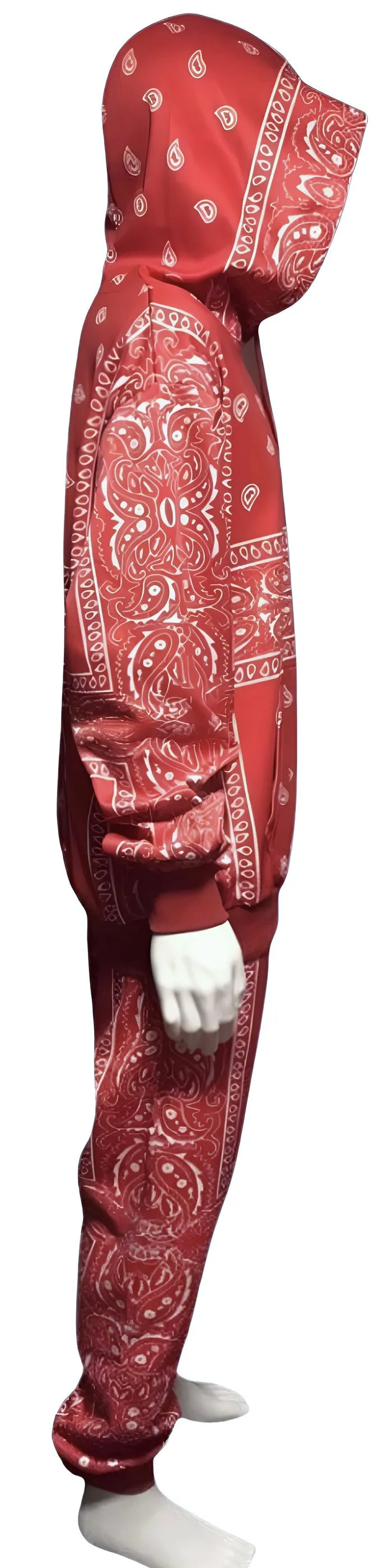 ^RED BANDANA^ JOGGER SWEATSUITS (FLEECY SOFT LINED)